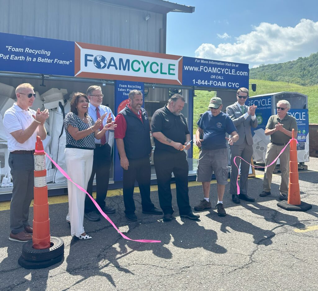 Foam recycling operation at the RRDD1 transfer station